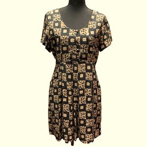 The Limited Black & Mocha Short Sleeve Romper